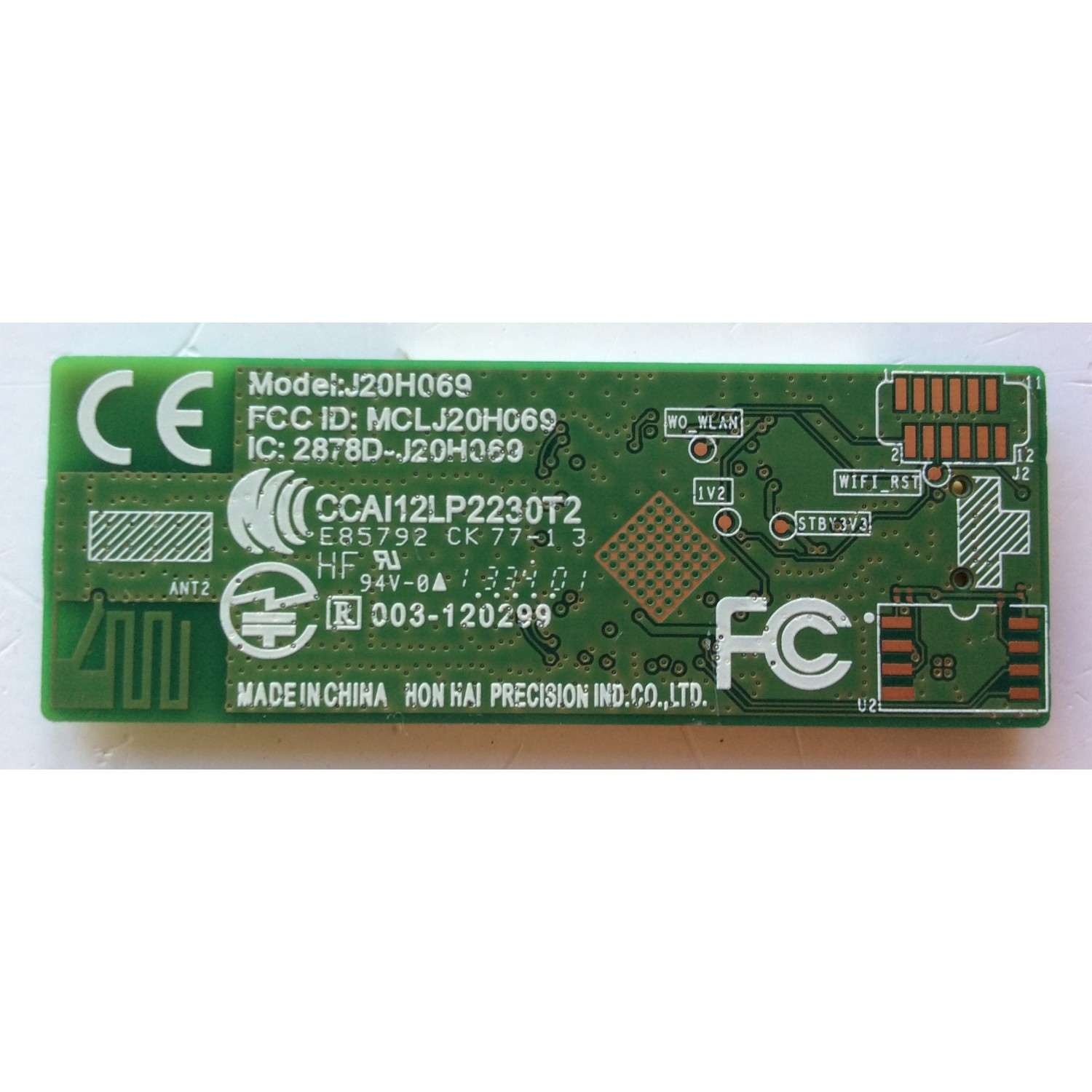 MODULO DE WIFI SONY 149207611 / J20H069 / MODELO KDL-47W802A / KDL-55W900A / KDL-65W850A / KDL-65S990A / XBR-65X850A / XBR-55X850A / XBR-65X900A / XBR-55X900A / KDL-55W802A / KDL-32W650A - Imagen 2